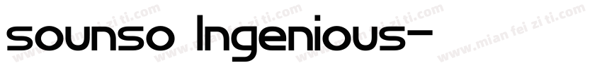 sounso Ingenious字体转换